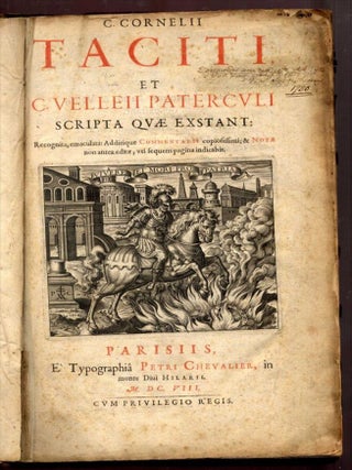 C. Cornelii Tactiti et C. Velleii Paterculi Scripta Quae Exstant: Recognita, emaculata: Additique Commentarii copiosissimi...