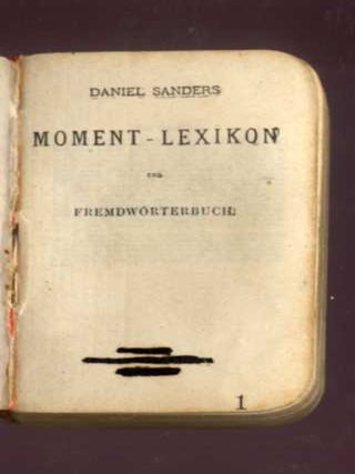 Moment Lexikon und Fremdwörterbuch.