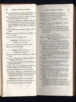 The American Advertising Directory, for Manufacturers and Dealers in American Goods. For the Year 1831