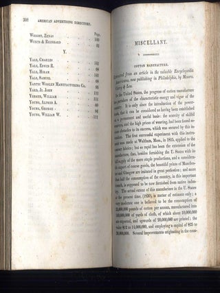 The American Advertising Directory, for Manufacturers and Dealers in American Goods. For the Year 1831