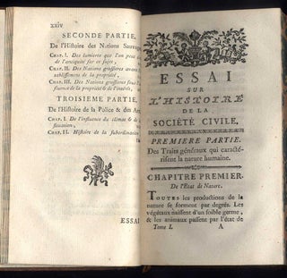 Essai sur L'Histoire de la Société Civile