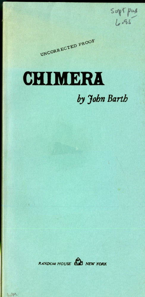 Item #041123 Chimera. Barth John.