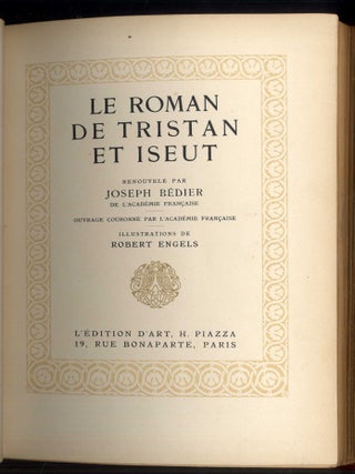 Le Roman de Tristan et Iseut