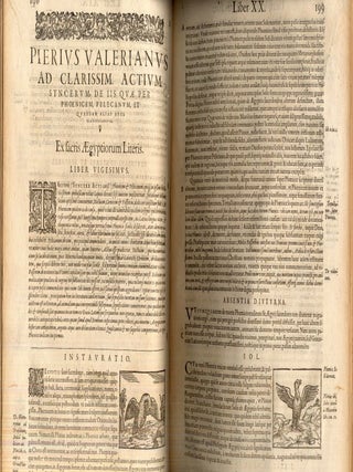 Hieroglyphica, Seu de Sacris Aegyptiorum, Aliarumque Gentium Literis Commentarii