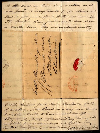Manuscript Letter from _ Campbell, Devon Port, to Capt. Humphreys, Cheshire Nov. 21, 1827