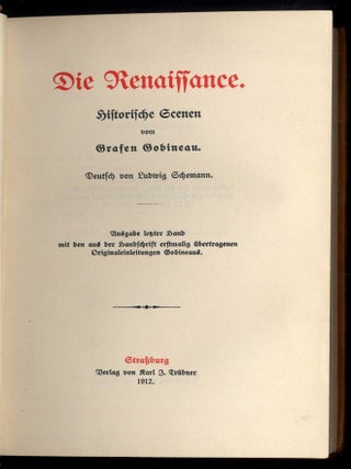 Die Renaissance. Historische Scenen