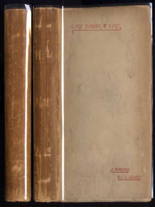 Item #042611 A Dictionary of Slang, Jargon & Cant Embracing English, American, and Anglo-Indian...