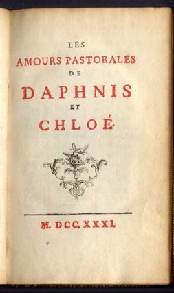 Les Amours Pastorales de Daphnis et Chloé