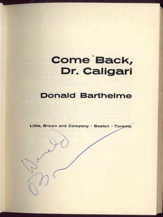 Come Back, Dr. Caligari