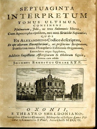 Septuaginta Interpretum Tomus I-IV