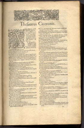 Thesaurus M. Tullii Ciceronis