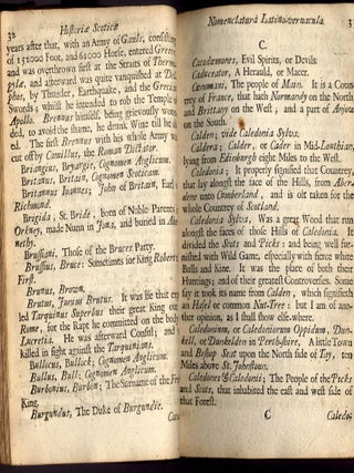 Historiae Scoticae Nomenclatura Latino-Vernacula: Multis Flosculis, ex Antiquis Albinorum Monumentis & Lingua Galeciorum Prisca Decerptis Adspersa