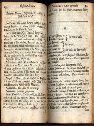 Historiae Scoticae Nomenclatura Latino-Vernacula: Multis Flosculis, ex Antiquis Albinorum Monumentis & Lingua Galeciorum Prisca Decerptis Adspersa