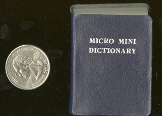Item #043304 Micro Mini Dictionary. anon