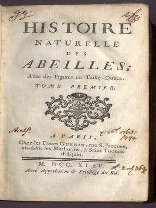 Histoire Naturelle des Abeilles; Avec Des Figures en Taille-Douce