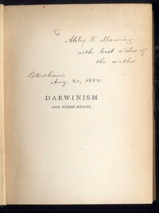 Darwinism and Other Essays