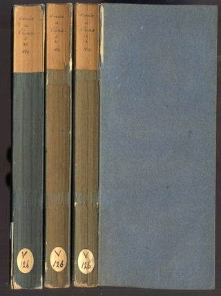 Item #043994 Annales de Chimie et de Physique. Troisieme Serie, Tome 10-12. Gay-Lussac, Arago,...