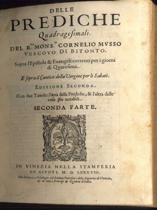 Delle Prediche Quadragesimali...Epistole & Evangeli Correnti per i Giorni di Quaresima