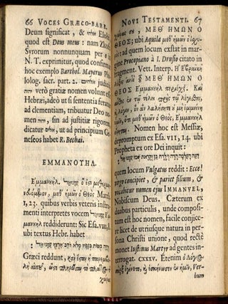 Græco-barbara Novi Testamenti quæ Orienti originem debent.