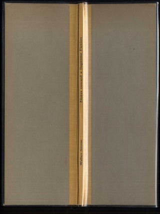 Item #044160 Notes Toward a Supreme Fiction. Stevens Wallace