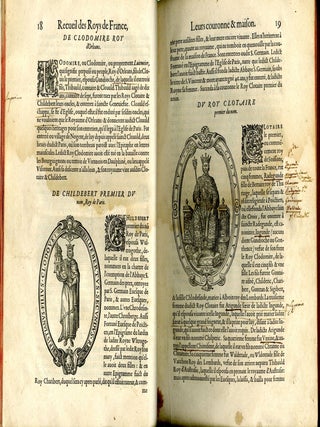 Recueil Des Roys de France, Leurs Couronne et Maison, Ensemble, le Rengs des Grandsde France, par Jean du Tillet