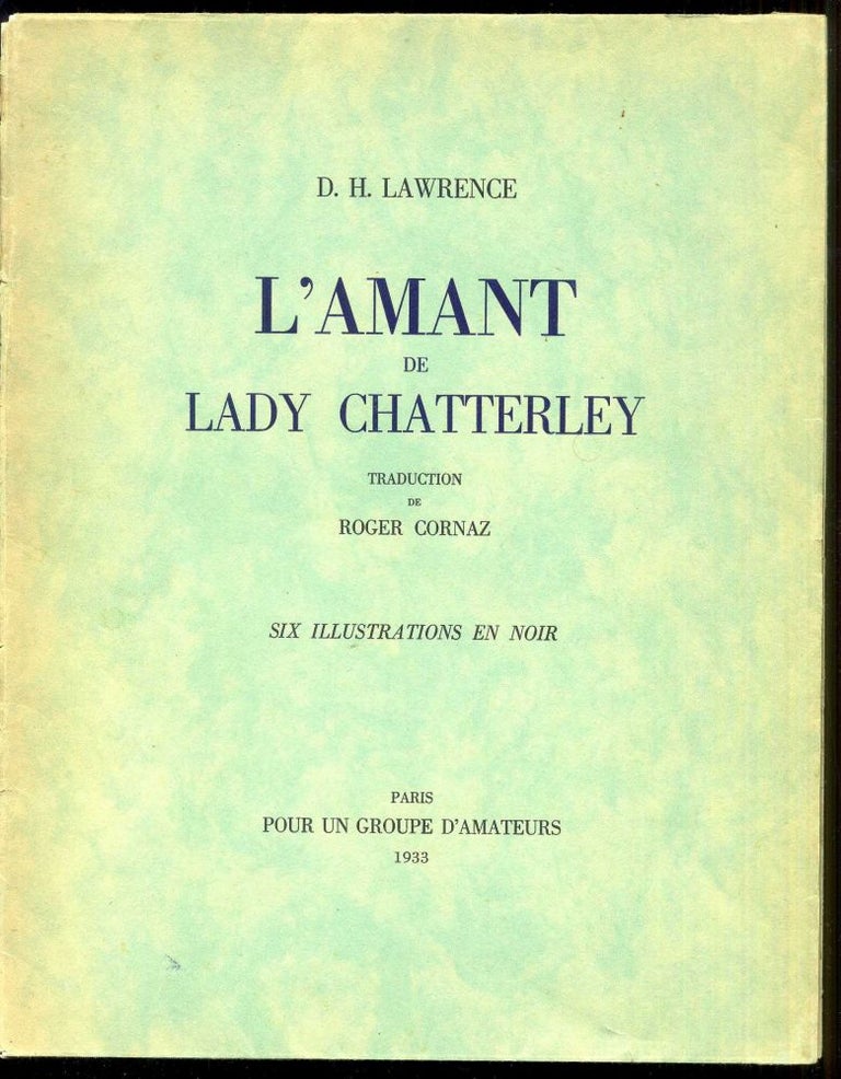 Item #044372 L'Amant de Lady Chatterley. Lawrence D. H.