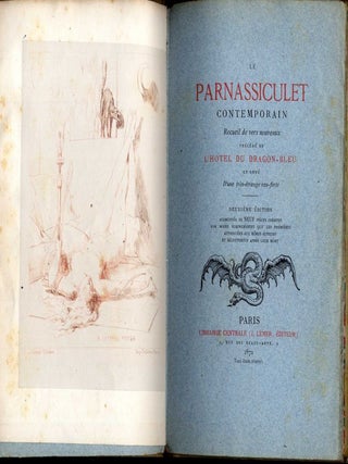 Le Parnassiculet Contemporain. Receuil de vers nouveaux, précédé de l'Hotel du Dragon Bleu et orné d'une très-étrange eau-forte