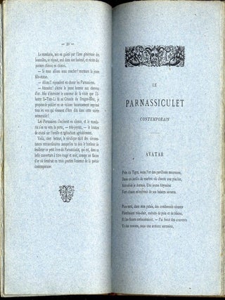 Le Parnassiculet Contemporain. Receuil de vers nouveaux, précédé de l'Hotel du Dragon Bleu et orné d'une très-étrange eau-forte