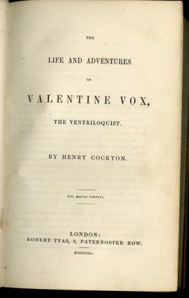 The Life and Adventures of Valentine Vox