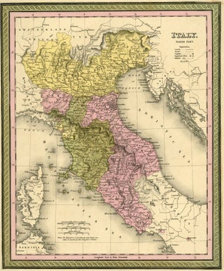 Item #044564 Map of Italy, Cowperthwait ca. 1850. Mitchell