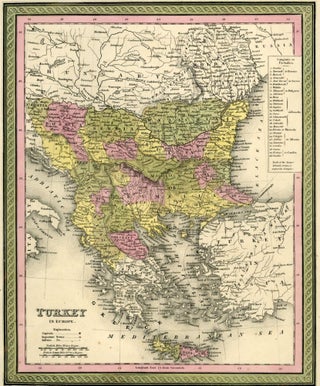 Item #044565 Map of Turkey, Cowperthwait ca. 1850. Mitchell