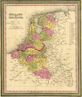 Item #044566 Map of Holland and Belgium, Cowperthwait ca. 1850. Mitchell
