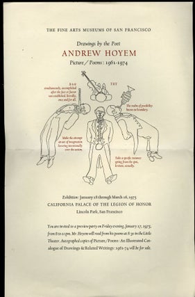 Item #044614 Drawings by the Poet Andrew Hoyem: Exhibition Broadside and Invitation to a Preview...
