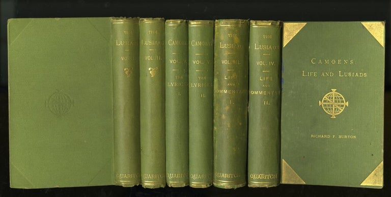 Item #044673 Os Lusiadas (The Lusiads) [with] Camoens: His Life and His Lusiads [with] The Lyricks. 6 volumes. Luis Vaz de Camoens, Richard Francis Burton, trans.