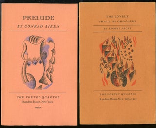 Item #044811 The Poetry Quartos. Genevieve Taggard, H D., Theodore Dreiser, Conrad Aiken, Vachel...