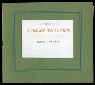 Item #044824 Prospectus for Homage to Ingres. Graziani Sante