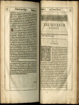 Pseudodoxia Epidemica: or Enquiries Into Very Many Received Tenets, and Commonly Presumed Truths