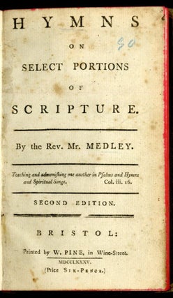 Hymns on Selected Portions of Scripture