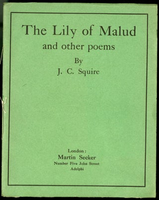 Item #045008 The Lily of Malud and other poems. Squire J. C