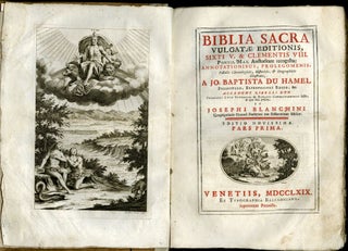 Biblia Sacra Vulgate Editionis, Sixti V. & Clementis VIII. Editio Novissima, Pars Prima