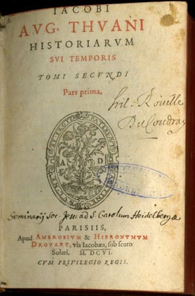 Historiarum sui Temporis. Partis Primae...Libri VI