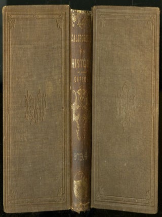 Item #045054 History of California, from its Discovery to the Present Time. Capron E. S