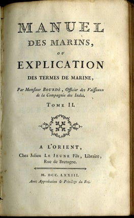 Manuel des Marins, ou Explication des Termes de Marine