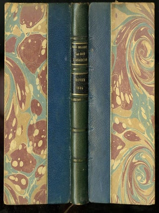 Item #045076 Les oeuvres poétiques de Rémy Belleau Tome Second: Les Odes D'Anacreon Teien Poete...