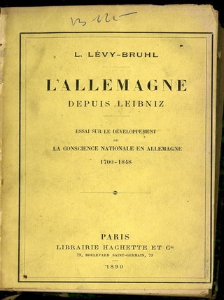 L'Allemagne Depuis Leipniz