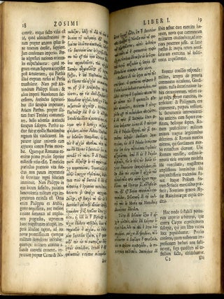 Zosimou kometos kai apophiskosynegorou Historias neas bibloi hex: Zosimi comitis & exadvocati fisci, Historiæ novæ libri sex : notis illustrati.