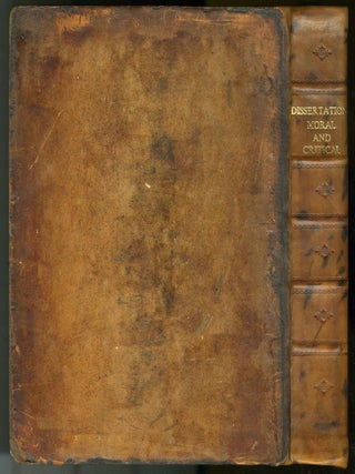 Item #045193 Dissertations Moral and Critical. James Beattie