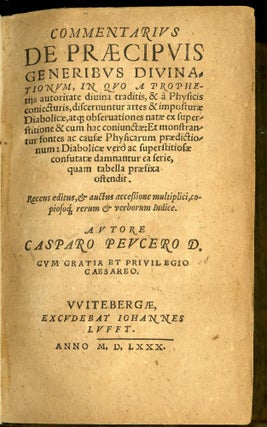 Commentarius de Praecipuis Divinationum Generibus