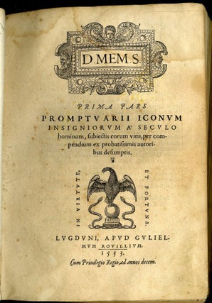 Prima Pars [et Secunda] Promptuarii Iconum Insigniorum a Seculo Hominum