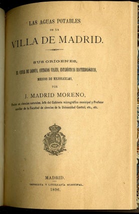 Junta General de Accionistas del Banco Nacional de San Carlos [with] Las Aguas Potables de la Villa de Madrid (1896)